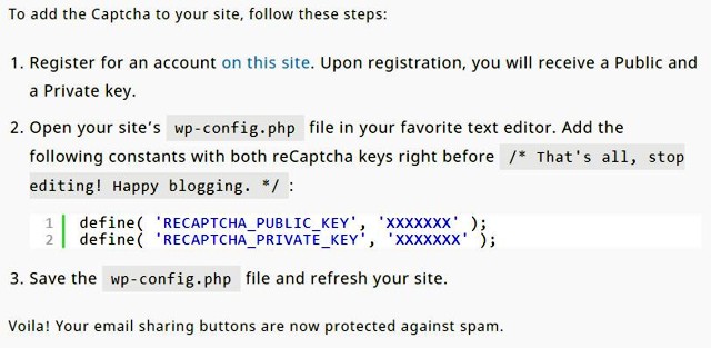 A Jetpack email küldő védelme captcha beépítéssel
