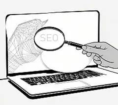 SEO-keresőoptimalizálás blog logója